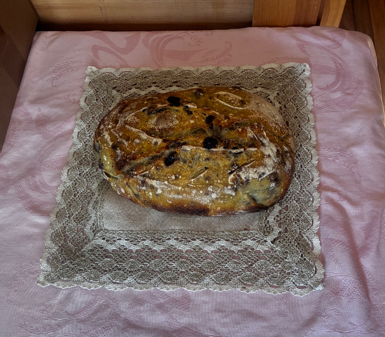 Cranberry, Orange and Walnut batard