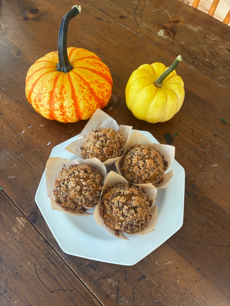 Pumpkin Pecan-Streusel Muffins